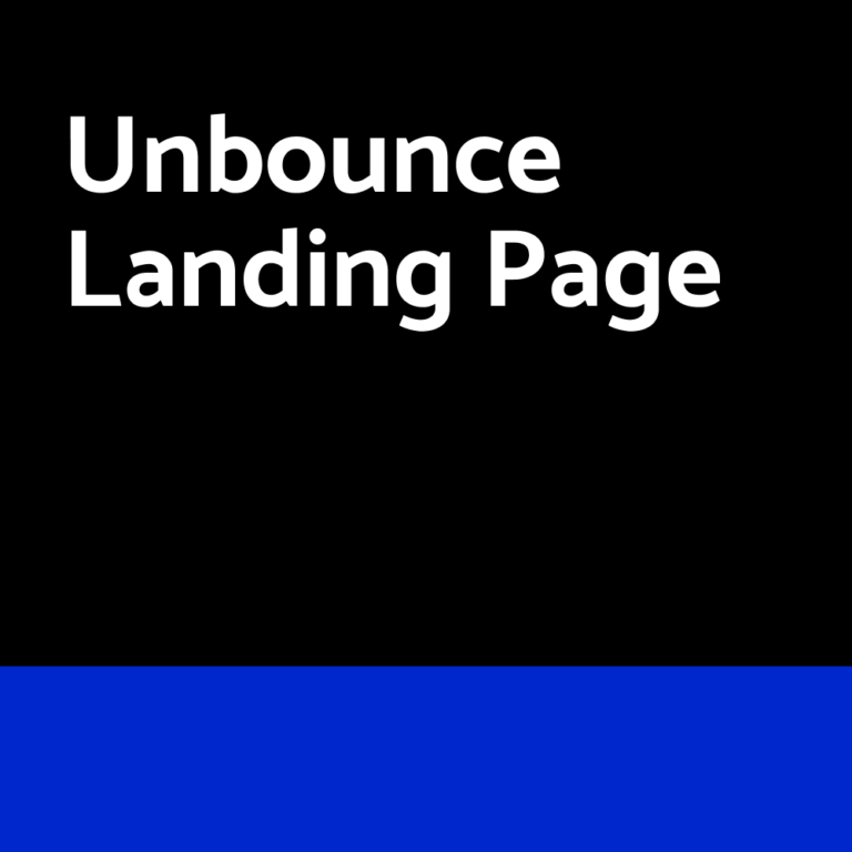 Unbounce Landing Page Design